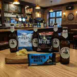 Pub In A Box - Birra Moretti Lager Beer Gift Hamper with Pub Snacks